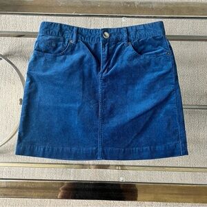 Mountain Khakis Turquoise Corduroy Mini Skirt